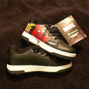 Kids Black Spiderman Heelys Sneakers Size 3